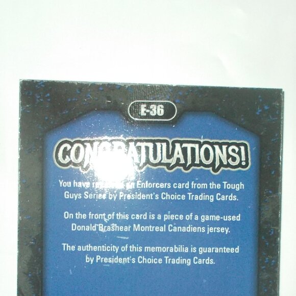Donald Brashear 2024 President's Choice Tough Guys Montreal Canadiens Jersey - Picture 5 of 6